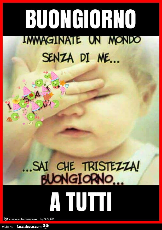 Buongiorno a tutti