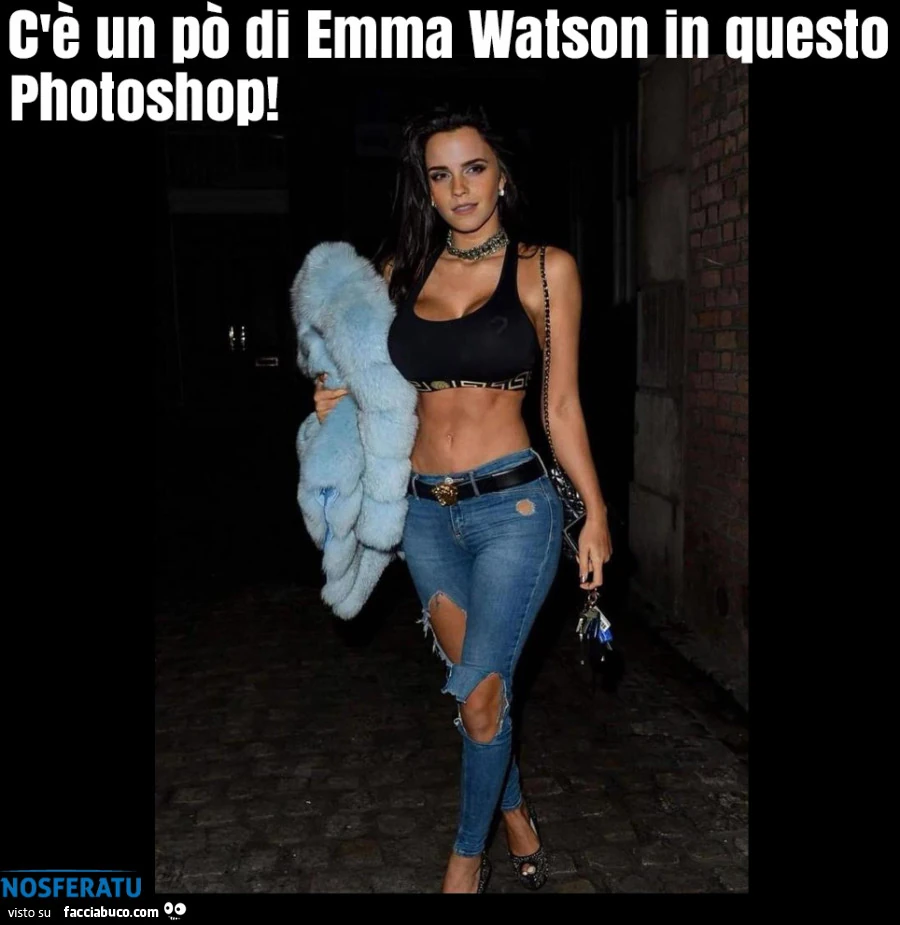 C'è un po' di Emma Watson in questo Potoshop