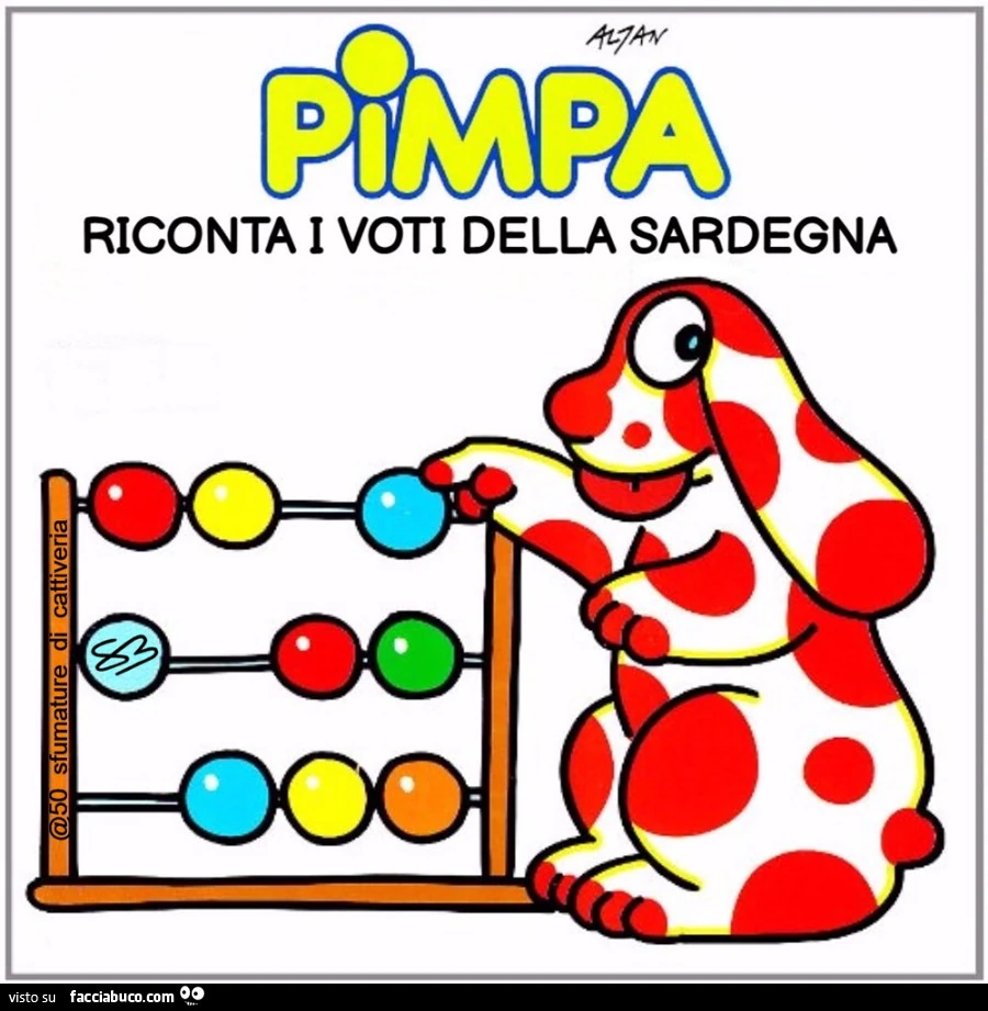 PIMPA RICONTA I VOTI DELLA SARDEGNA