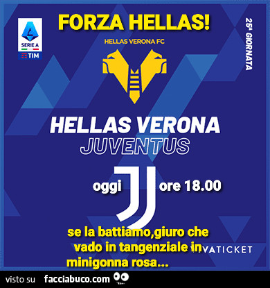 Forza Hellas! Hellas Verona vs Juventus