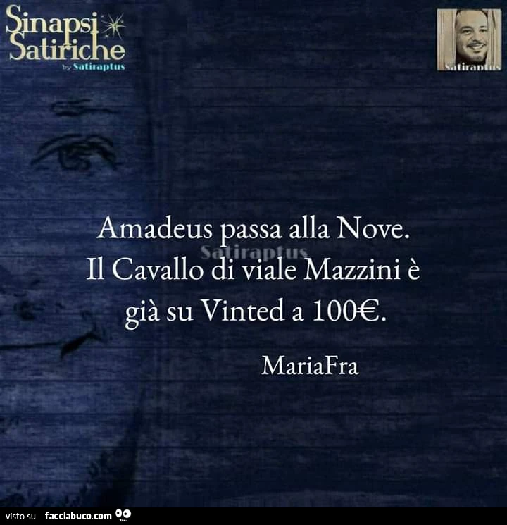 Amadeus passa alla Nove. Il cavallo di Viale Mazzini è già su vinted a 100€