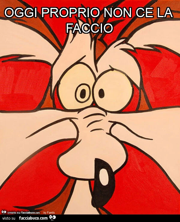 Oggi proprio non ce la faccio