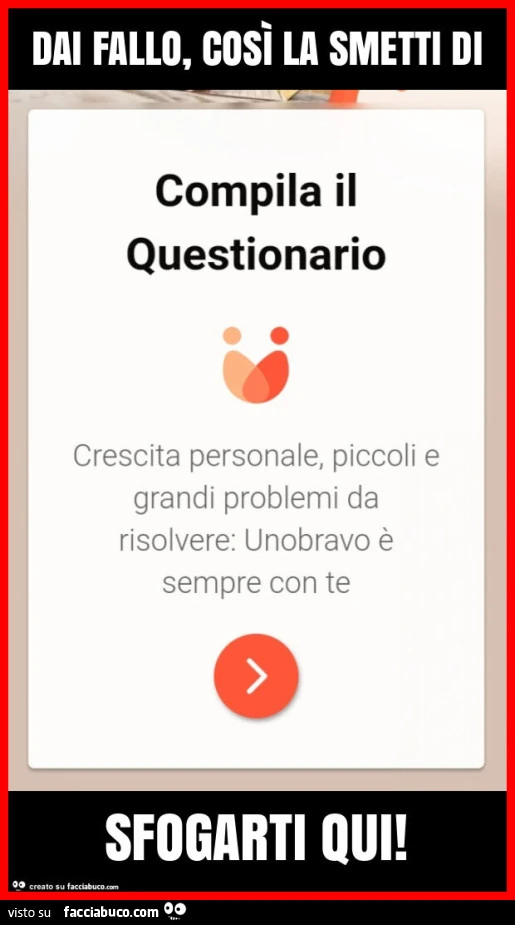 Dai fallo, così la smetti di sfogarti qui