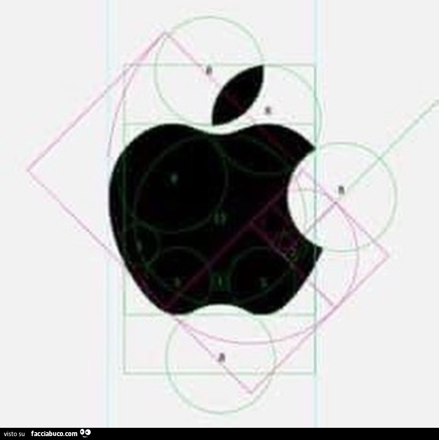 La geometria del logo apple