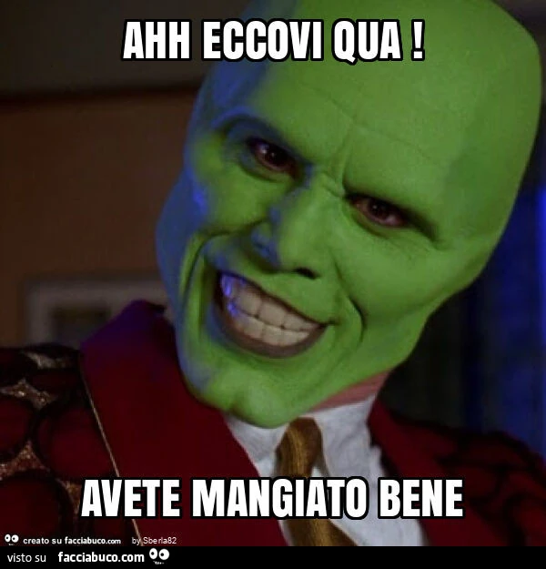 Ahh eccovi qua! Avete mangiato bene
