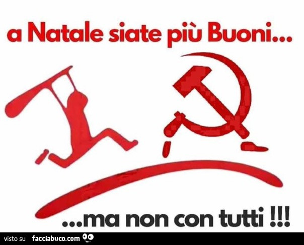 A natale siate più buoni… ma non con tutti