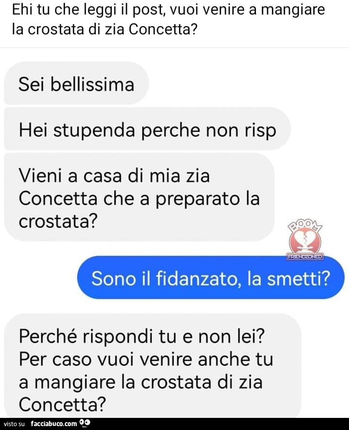 Ehi tu che leggi il post, vuoi venire a mangiare la crostata di zia concetta?