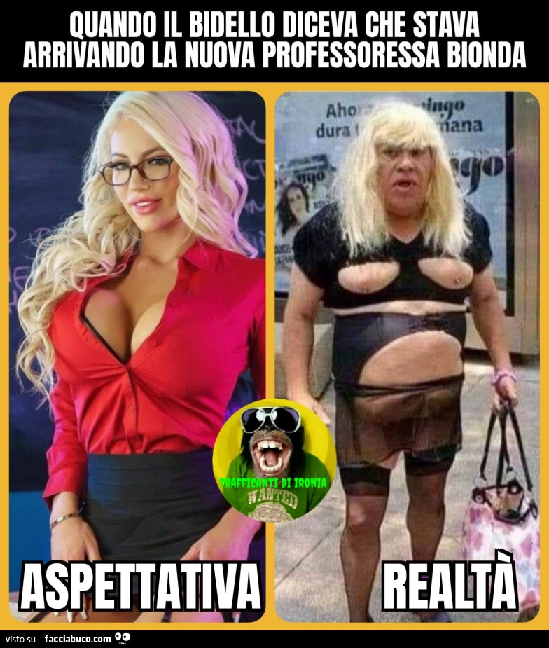 Quando il bidello diceva che stava arrivando la nuova professoressa bionda