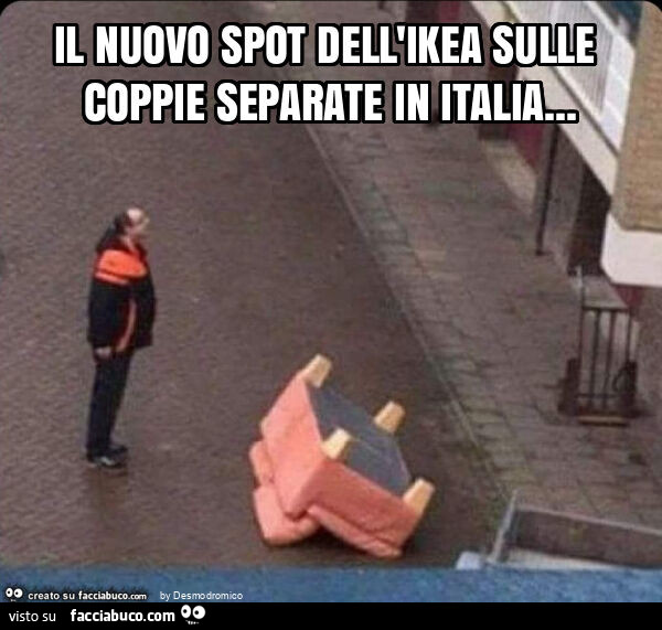 Il nuovo spot dell'ikea sulle coppie separate in italia