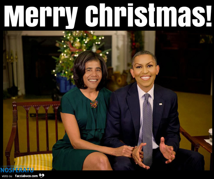 Merry Christmas by Michelle e Barack Obama