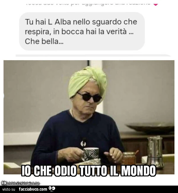 Io che odio tutto il mondo