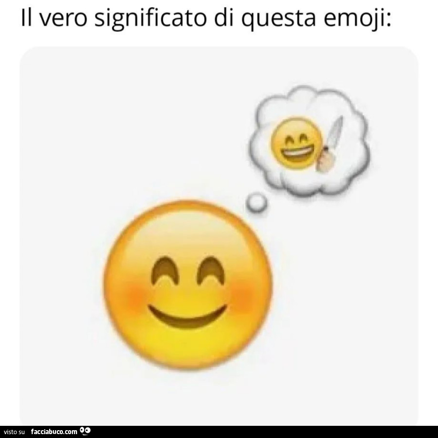 Il vero significato di questa emoji