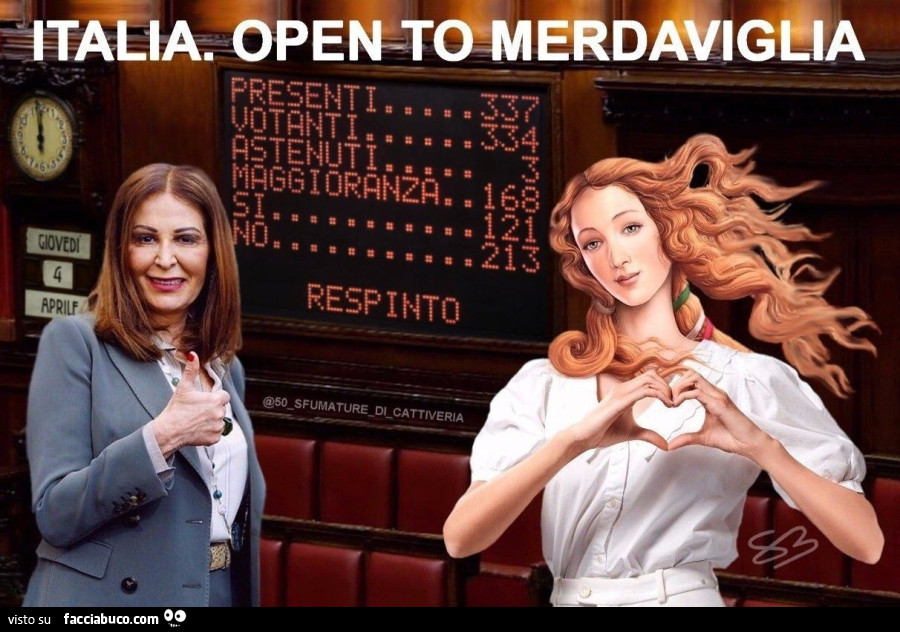 ITALIA. OPEN TO MERDAVIGLIA