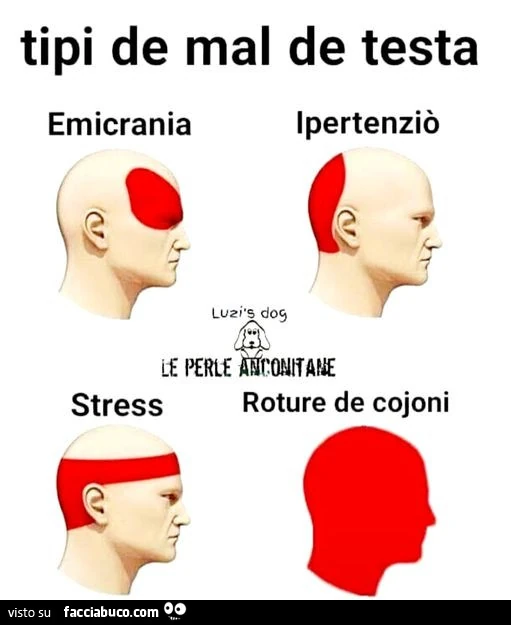 Tipi de mal de testa: emicrania ipertenziò stress roture de cojoni ...