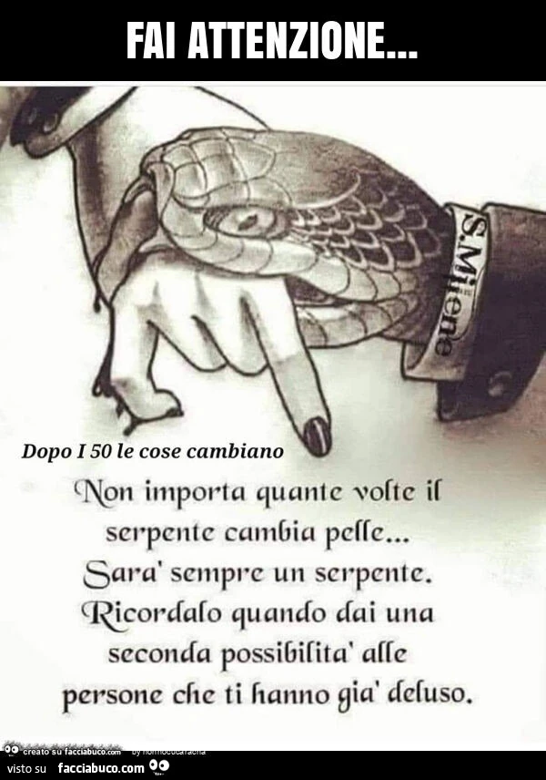 Fai attenzione