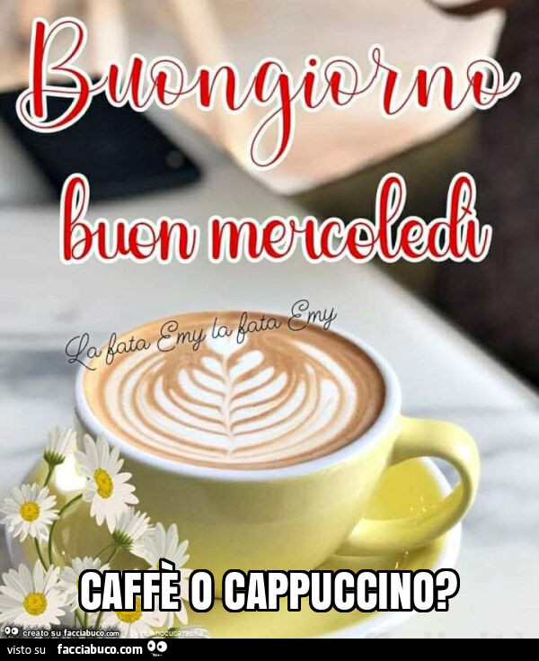 Caffè o cappuccino?
