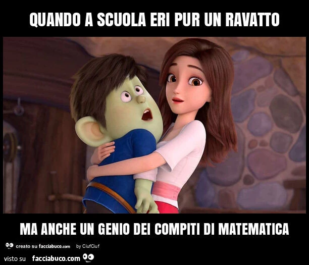 Quando a scuola eri pur un ravatto ma anche un genio dei compiti di matematica