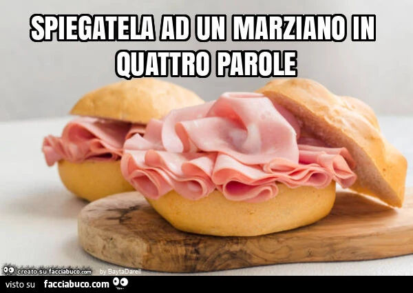Spiegatela ad un marziano in quattro parole
