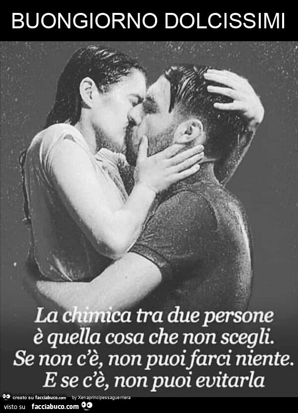 Buongiorno dolcissimi