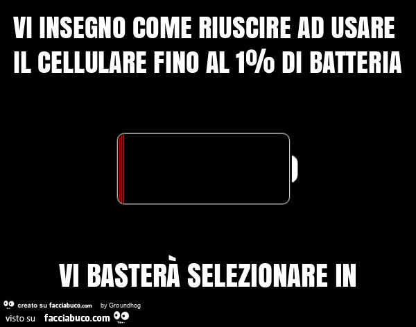 Vi insegno come riuscire ad usare il cellulare fino al 1% di batteria vi basterà selezionare in