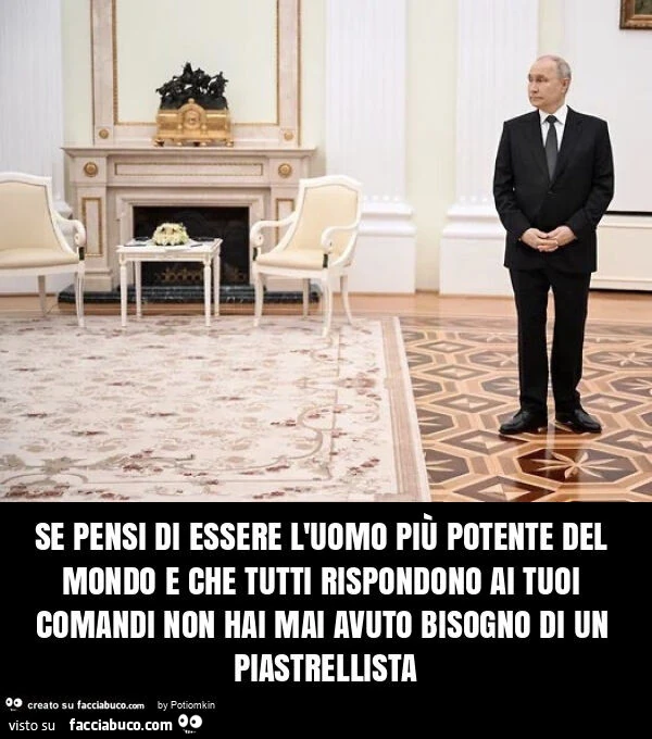 Se pensi di essere l'uomo piรน potente del mondo e che tutti rispondono ai tuoi comandi non hai mai avuto bisogno di un piastrellista