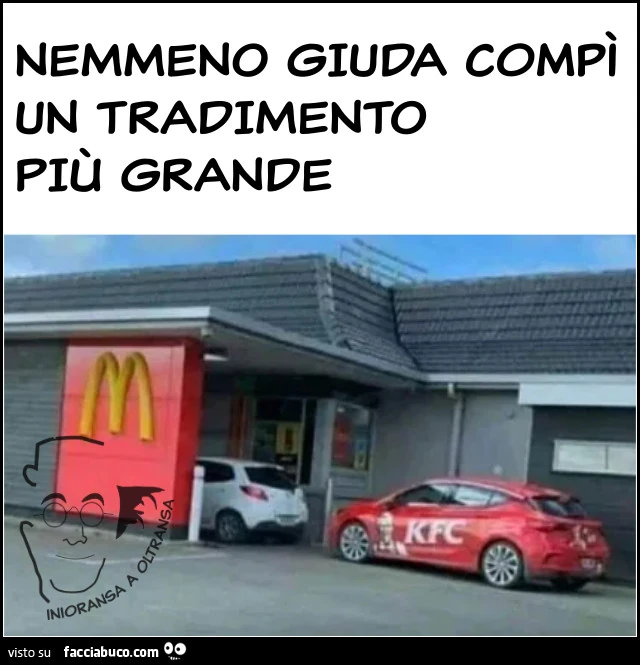 Nemmeno Giuda compì un tradimento più grande
