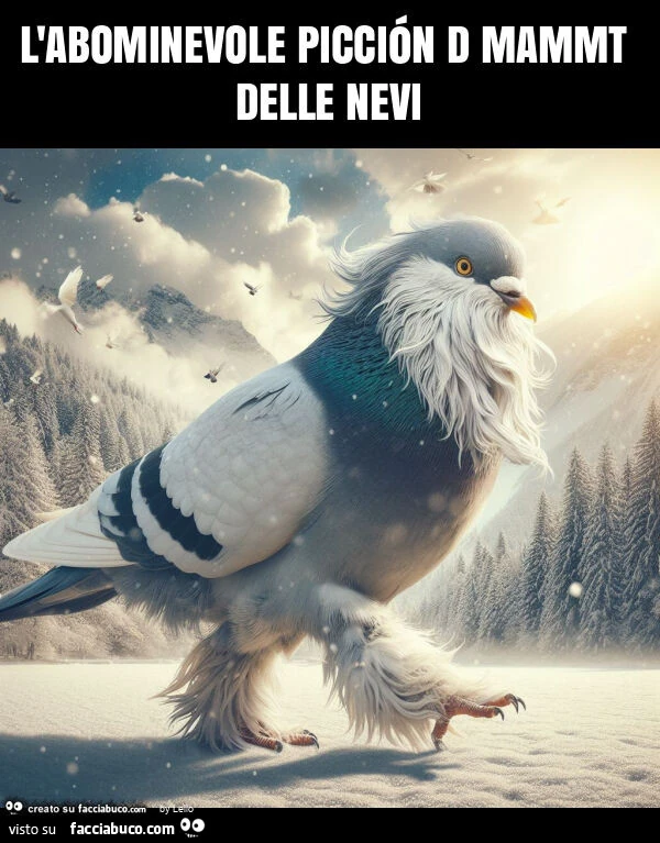 L'abominevole picciรณn d mammt delle nevi