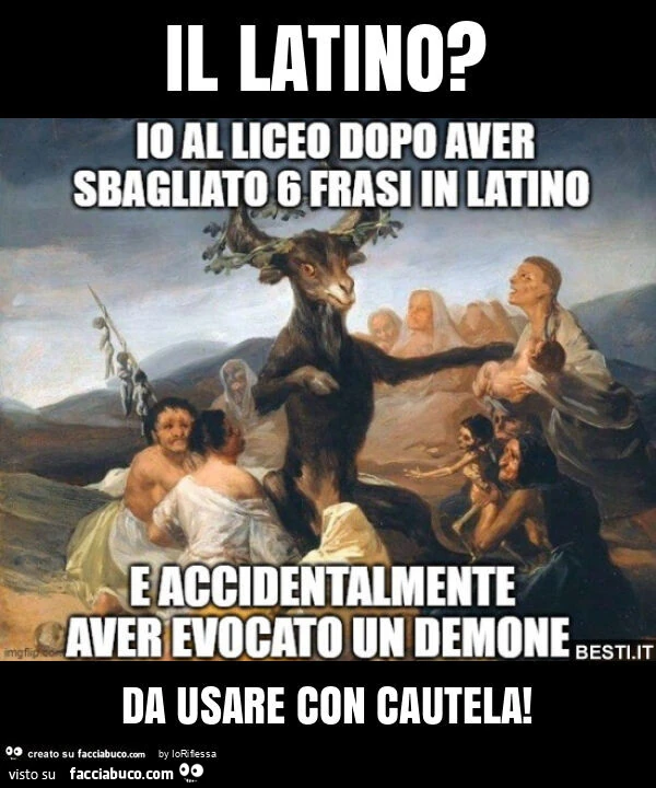 Il latino? Da usare con cautela