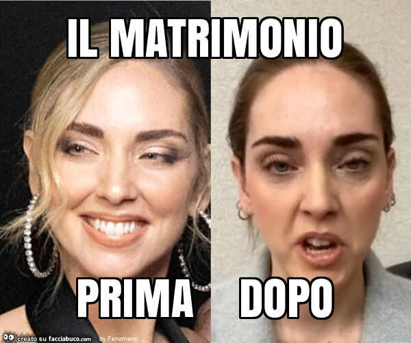 Il matrimonio prima dopo