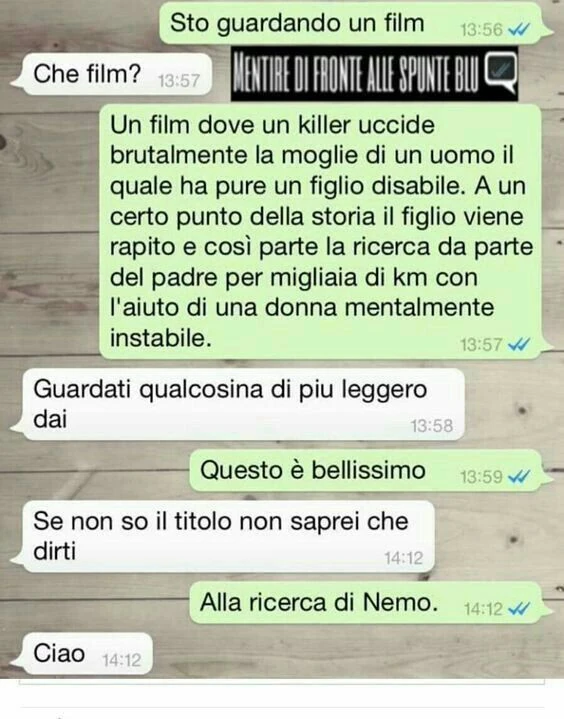 Un fraintendimento in chat