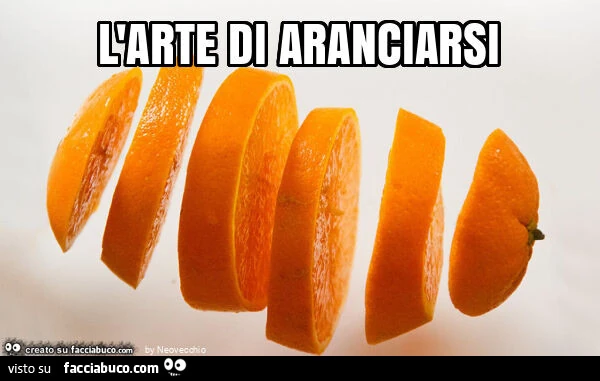 L'arte di aranciarsi