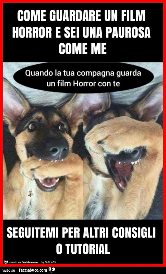 Come guardare un film horror e sei una paurosa come me seguitemi per altri consigli o tutorial