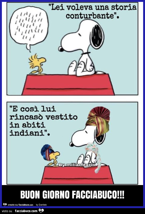 Buon giorno facciabuco