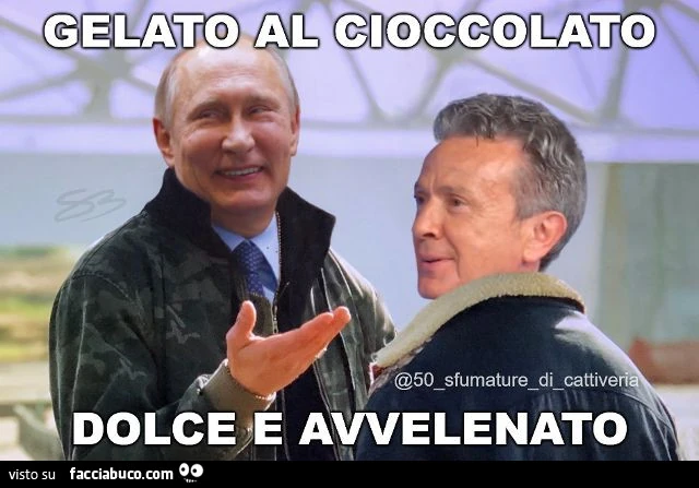 Gelato al cioccolato dolce e avvelenato