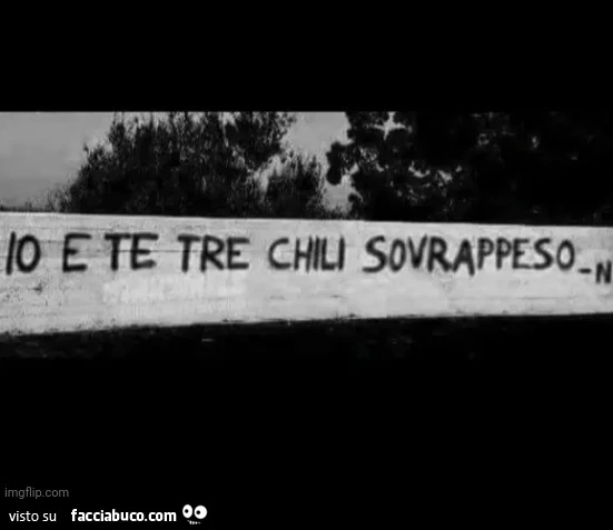 Io e te tre chili sovrappeso