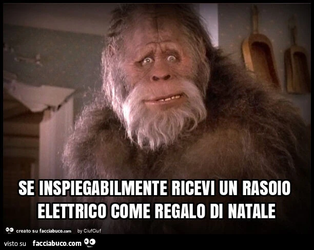 Se inspiegabilmente ricevi un rasoio elettrico come regalo di natale