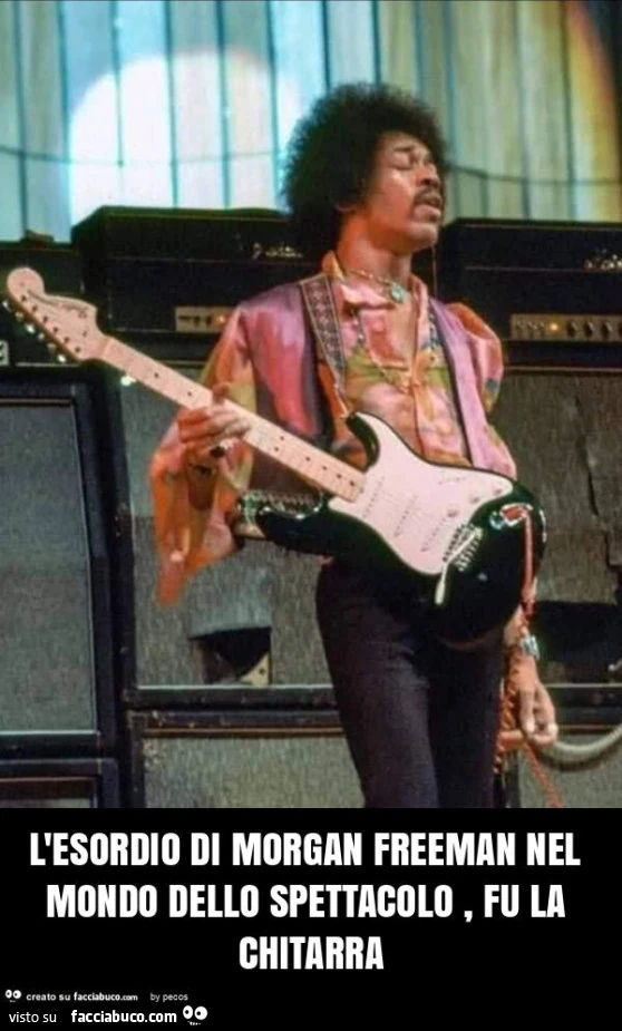 L'esordio di morgan freeman nel mondo dello spettacolo, fu la chitarra