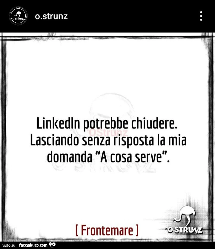 Linkedln potrebbe chiudere. Lasciando senza risposta la mia domanda a cosa serve