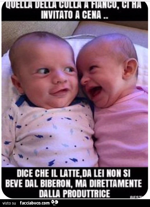 Confidenze tra neonati…