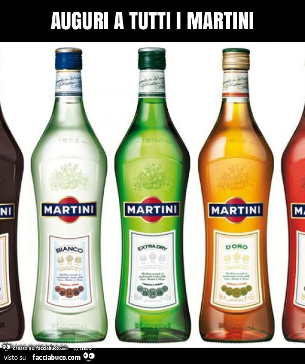 Auguri a tutti i martini