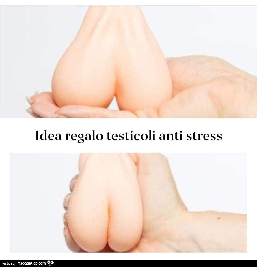 Idea regalo testicoli anti stress